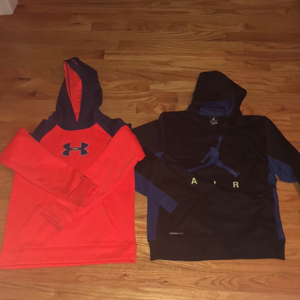 Jordan and Under Armour kids hoodies